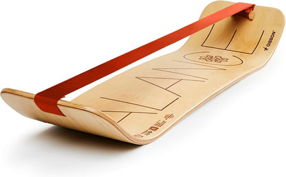 SlackBoard, Balance Board Kids & Adults, Slackline Balance Trainer | 1 & 2 Line Options, Slack Board, Core Workout Equipment, Home Gym Training, Standing Desk Exercise, Yoga, Agility, Pilates