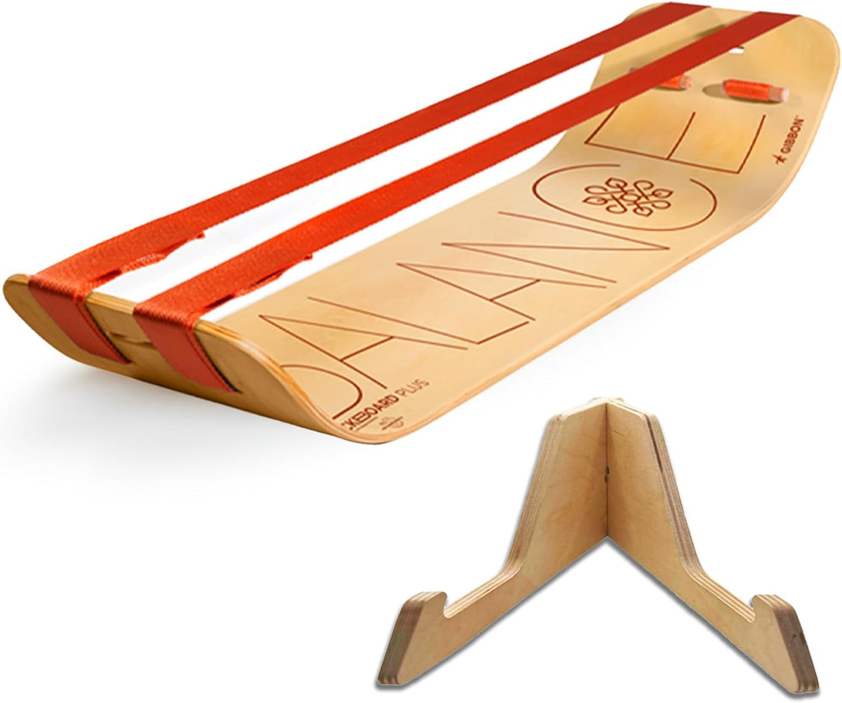 SlackBoard, Balance Board Kids & Adults, Slackline Balance Trainer | 1 & 2 Line Options, Slack Board, Core Workout Equipment, Home Gym Training, Standing Desk Exercise, Yoga, Agility, Pilates