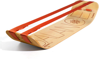 SlackBoard, Balance Board Kids & Adults, Slackline Balance Trainer | 1 & 2 Line Options, Slack Board, Core Workout Equipment, Home Gym Training, Standing Desk Exercise, Yoga, Agility, Pilates
