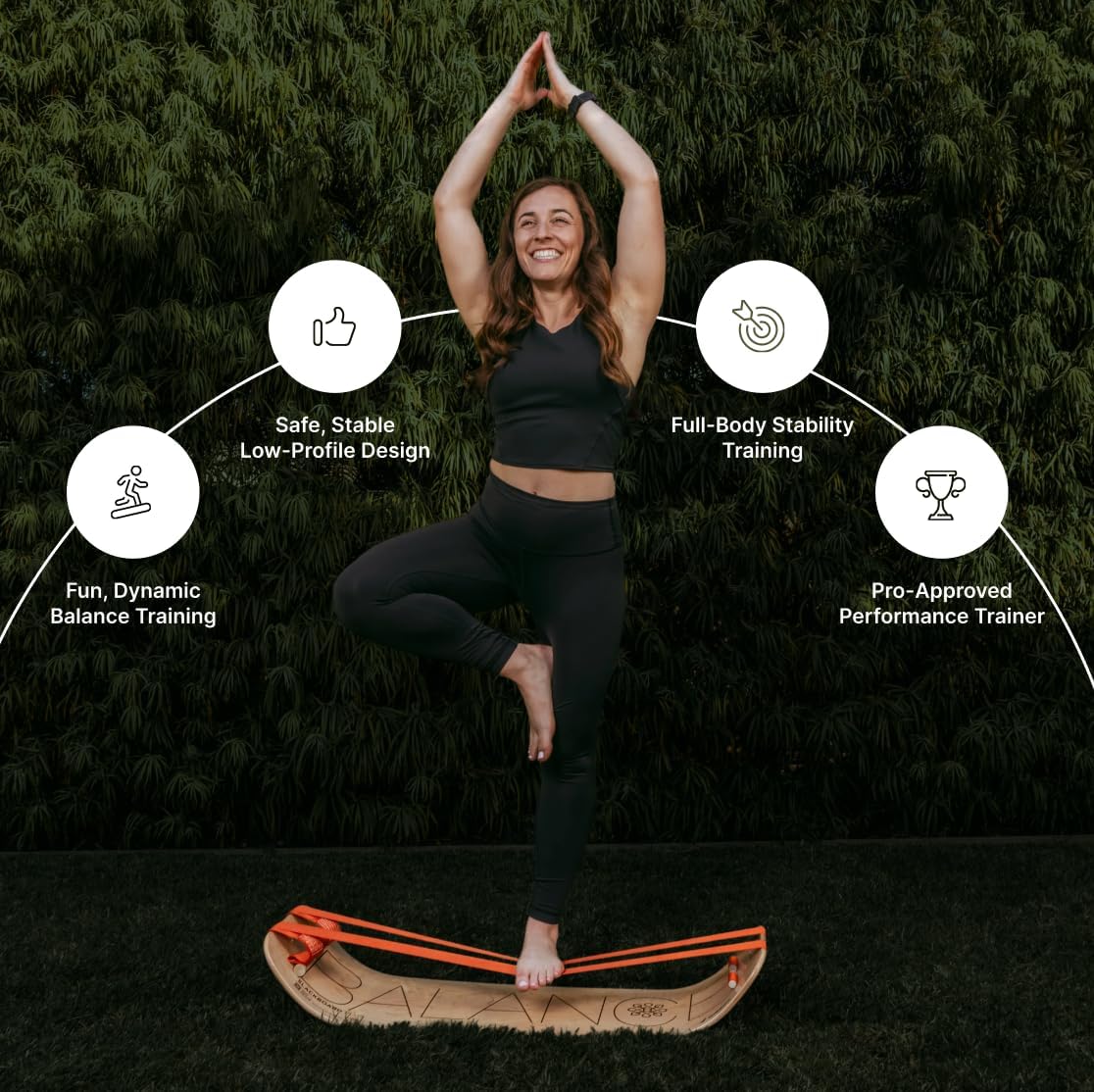 SlackBoard, Balance Board Kids & Adults, Slackline Balance Trainer | 1 & 2 Line Options, Slack Board, Core Workout Equipment, Home Gym Training, Standing Desk Exercise, Yoga, Agility, Pilates