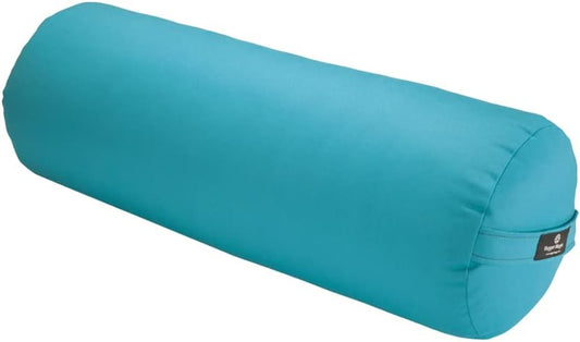 Round Yoga Bolster - Firm Round Shape, Higher Profile, Great Under Knees, Soft Support, Handmade in The USA
