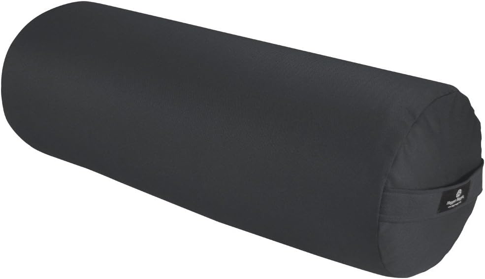 Round Yoga Bolster - Firm Round Shape, Higher Profile, Great Under Knees, Soft Support, Handmade in The USA