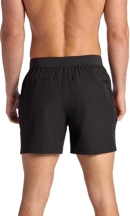 Men's Upside 5” Short, Standard Fit, Stretch Lightweight Material, Moisture-Wicking