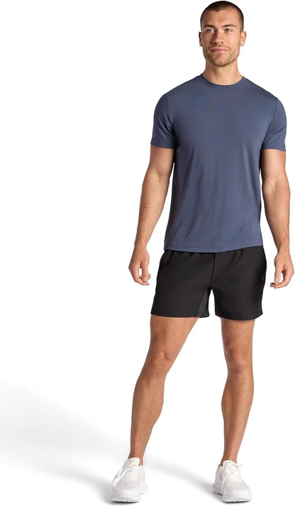 Men's Upside 5” Short, Standard Fit, Stretch Lightweight Material, Moisture-Wicking
