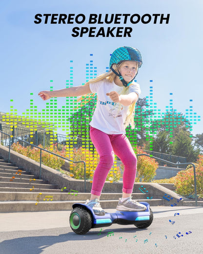 Self Balancing Scooter New G13 All Terrain Balancing Scooter with LED Lights, Self Balancing Off Road with Bluetooth for Kids ages 6-12 and Adults
