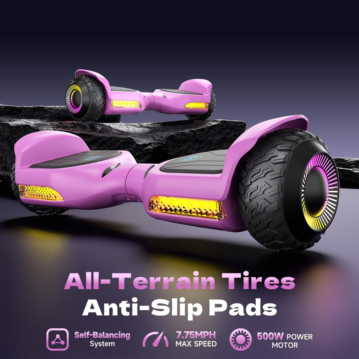 Self Balancing Scooter New G13 All Terrain Balancing Scooter with LED Lights, Self Balancing Off Road with Bluetooth for Kids ages 6-12 and Adults