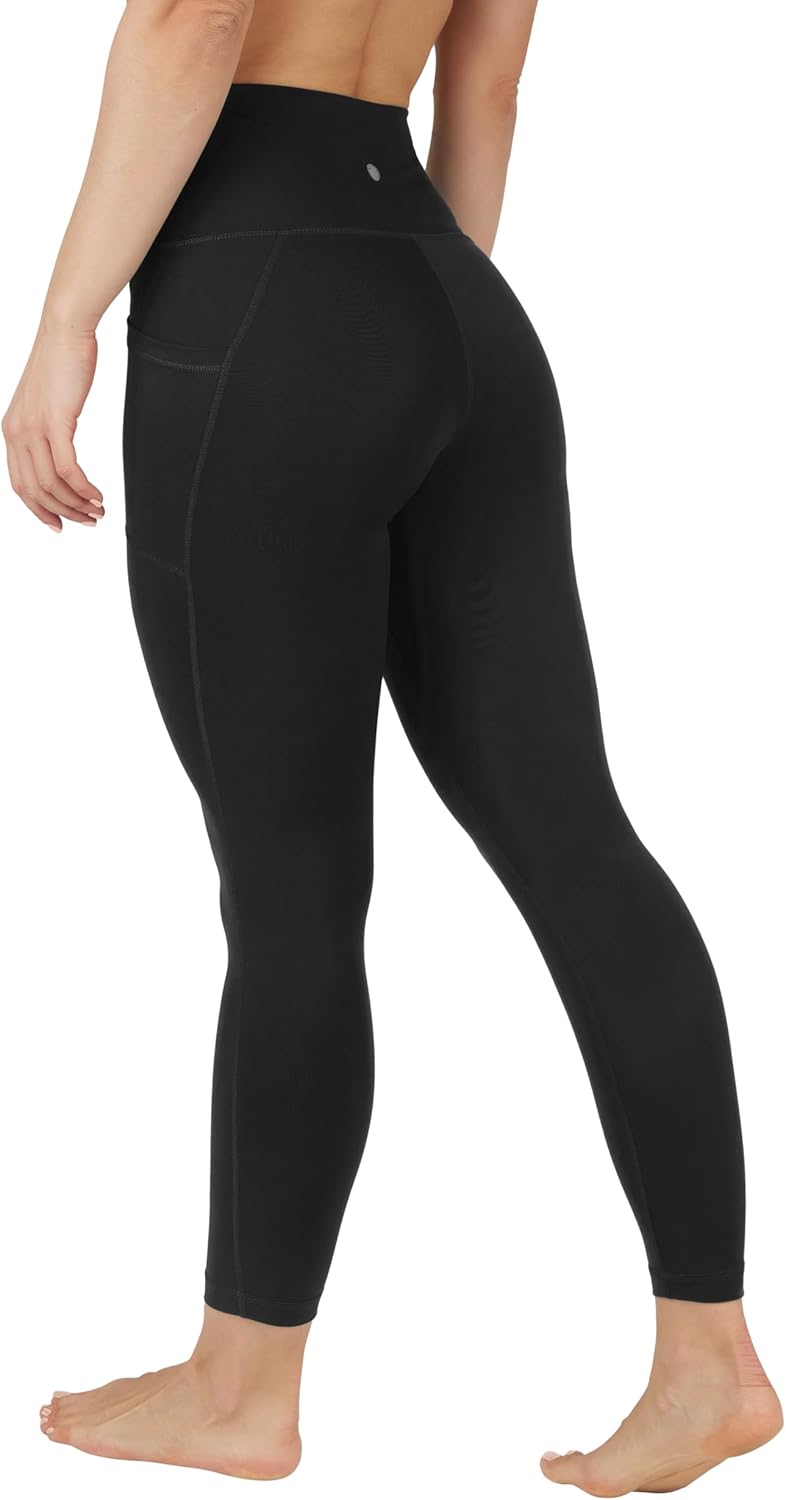 Womens High Waisted Yoga Legging Elastic Free Squat Proof Ankle Length Lux Workout Pant