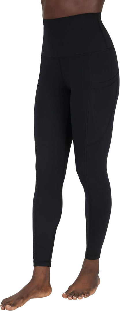 Womens High Waisted Yoga Legging Elastic Free Squat Proof Ankle Length Lux Workout Pant
