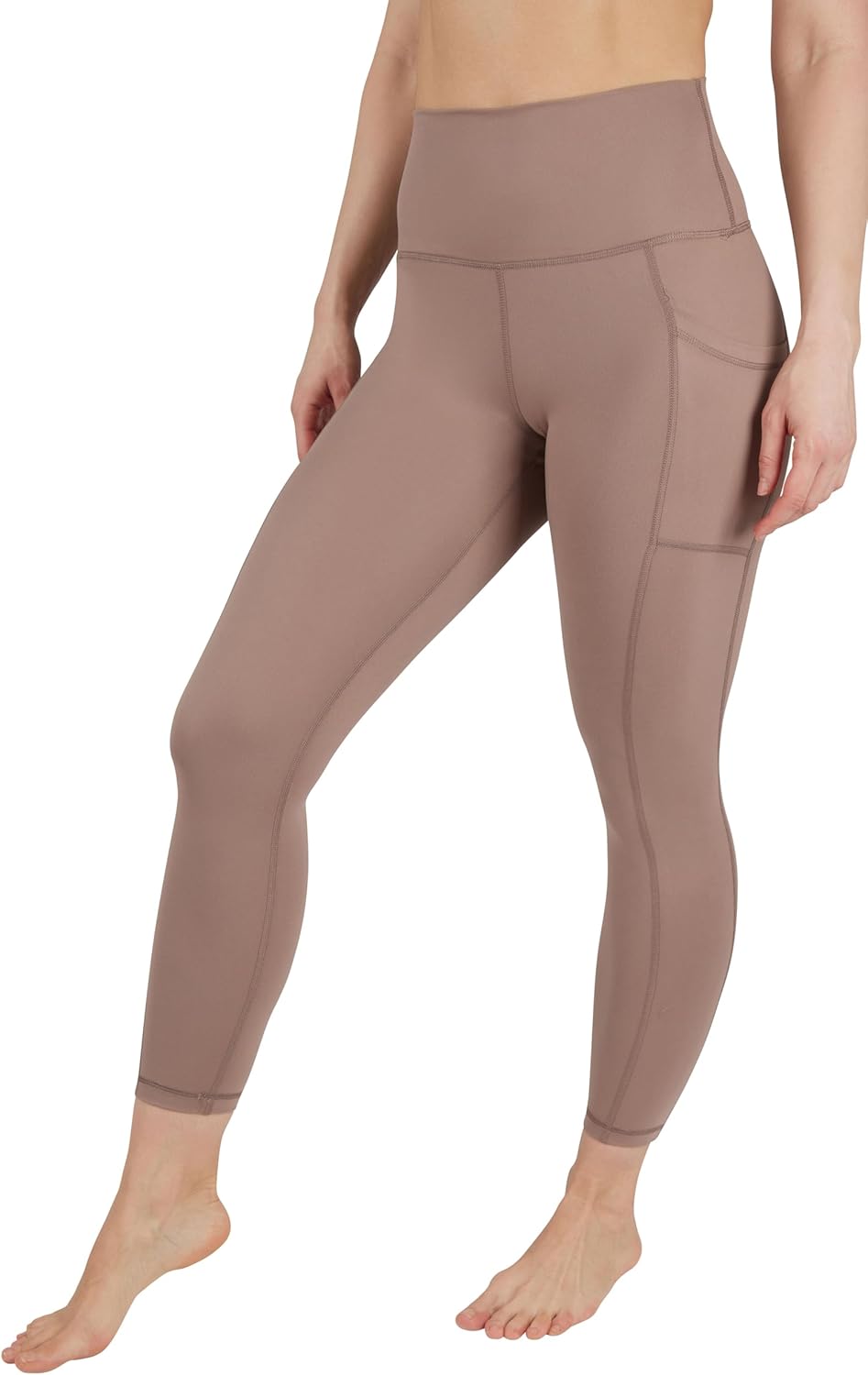 Womens High Waisted Yoga Legging Elastic Free Squat Proof Ankle Length Lux Workout Pant