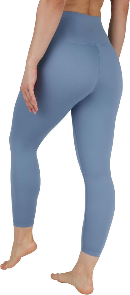 Womens High Waisted Yoga Legging Elastic Free Squat Proof Ankle Length Lux Workout Pant