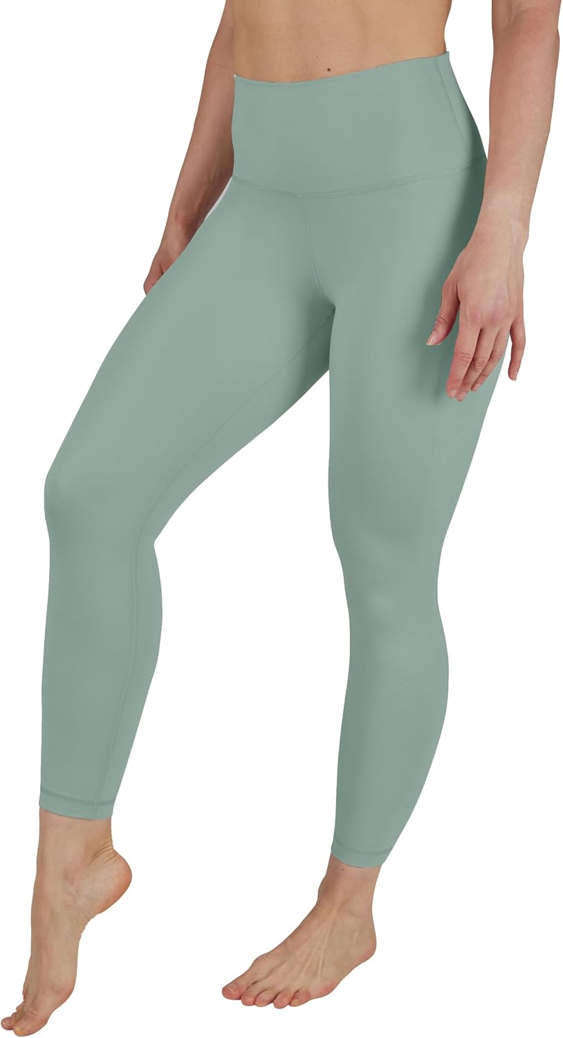 Womens High Waisted Yoga Legging Elastic Free Squat Proof Ankle Length Lux Workout Pant