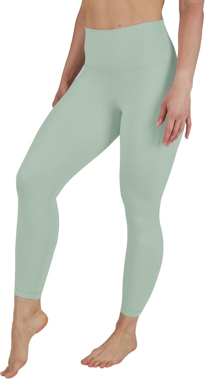 Womens High Waisted Yoga Legging Elastic Free Squat Proof Ankle Length Lux Workout Pant