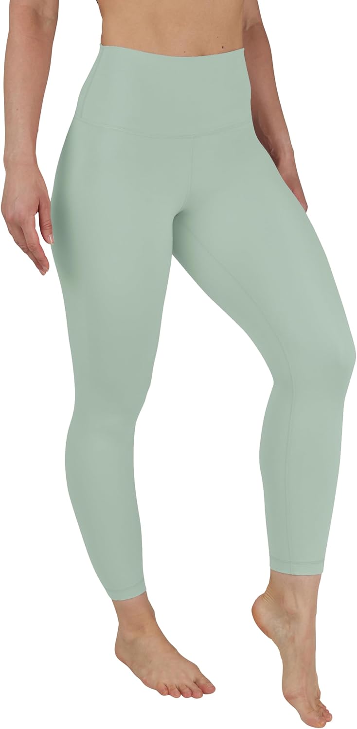 Womens High Waisted Yoga Legging Elastic Free Squat Proof Ankle Length Lux Workout Pant