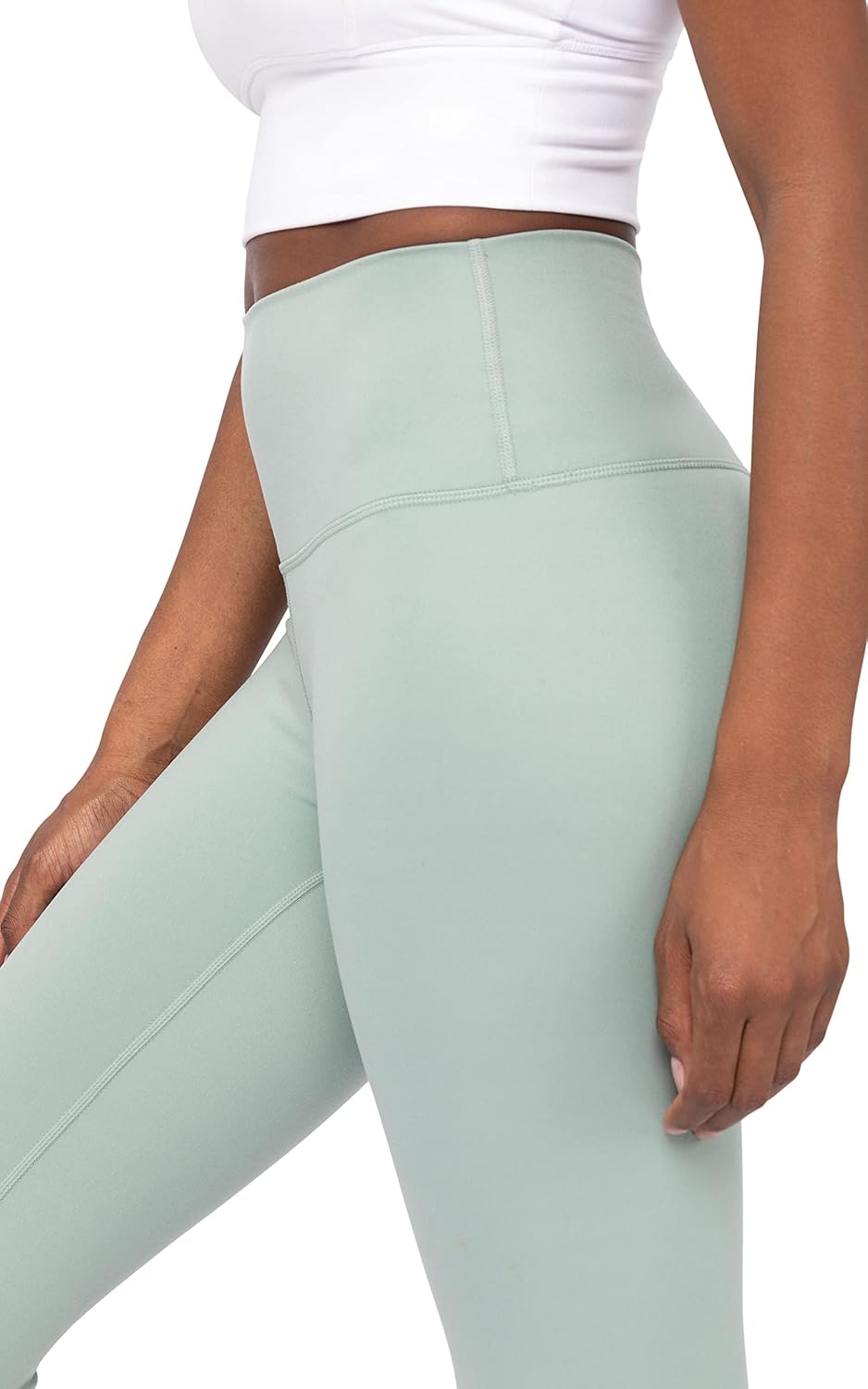 Womens High Waisted Yoga Legging Elastic Free Squat Proof Ankle Length Lux Workout Pant