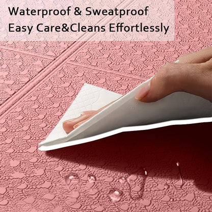 Foldable Yoga Mat & Travel Exercise Pad - Waterproof TPE Outdoor Mat for Hiking, Beach, and Picnics - Portable, Non-Slip Floor Mat for Yoga on the Go Camping Mat