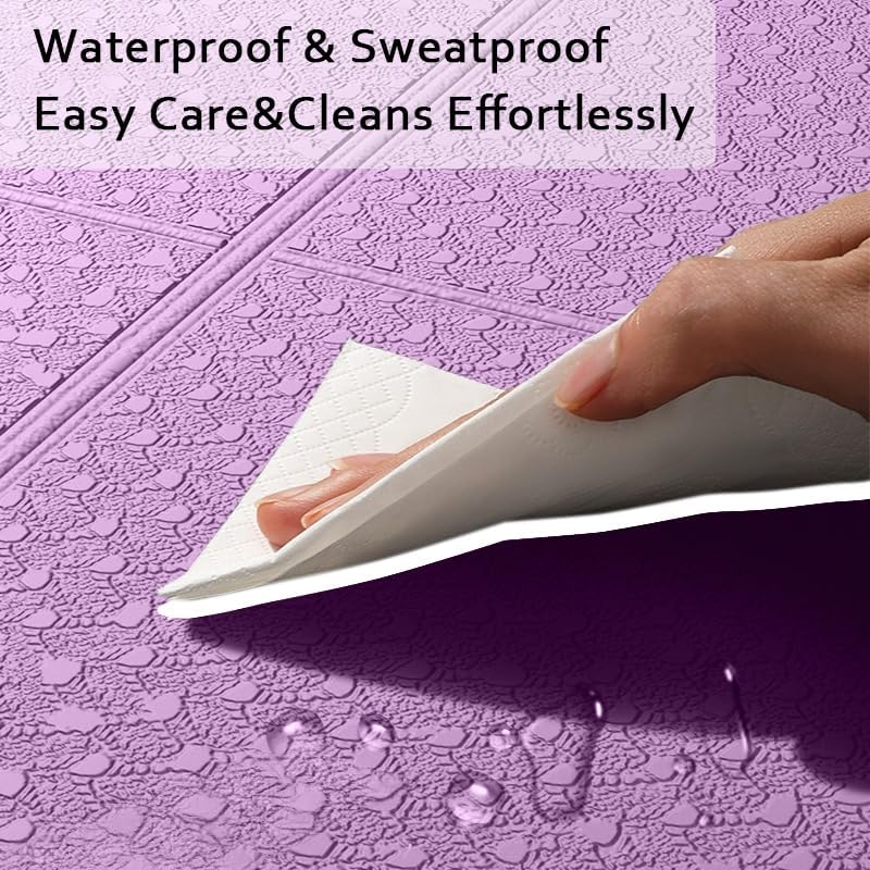 Foldable Yoga Mat & Travel Exercise Pad - Waterproof TPE Outdoor Mat for Hiking, Beach, and Picnics - Portable, Non-Slip Floor Mat for Yoga on the Go Camping Mat