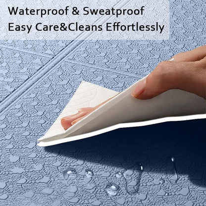 Foldable Yoga Mat & Travel Exercise Pad - Waterproof TPE Outdoor Mat for Hiking, Beach, and Picnics - Portable, Non-Slip Floor Mat for Yoga on the Go Camping Mat
