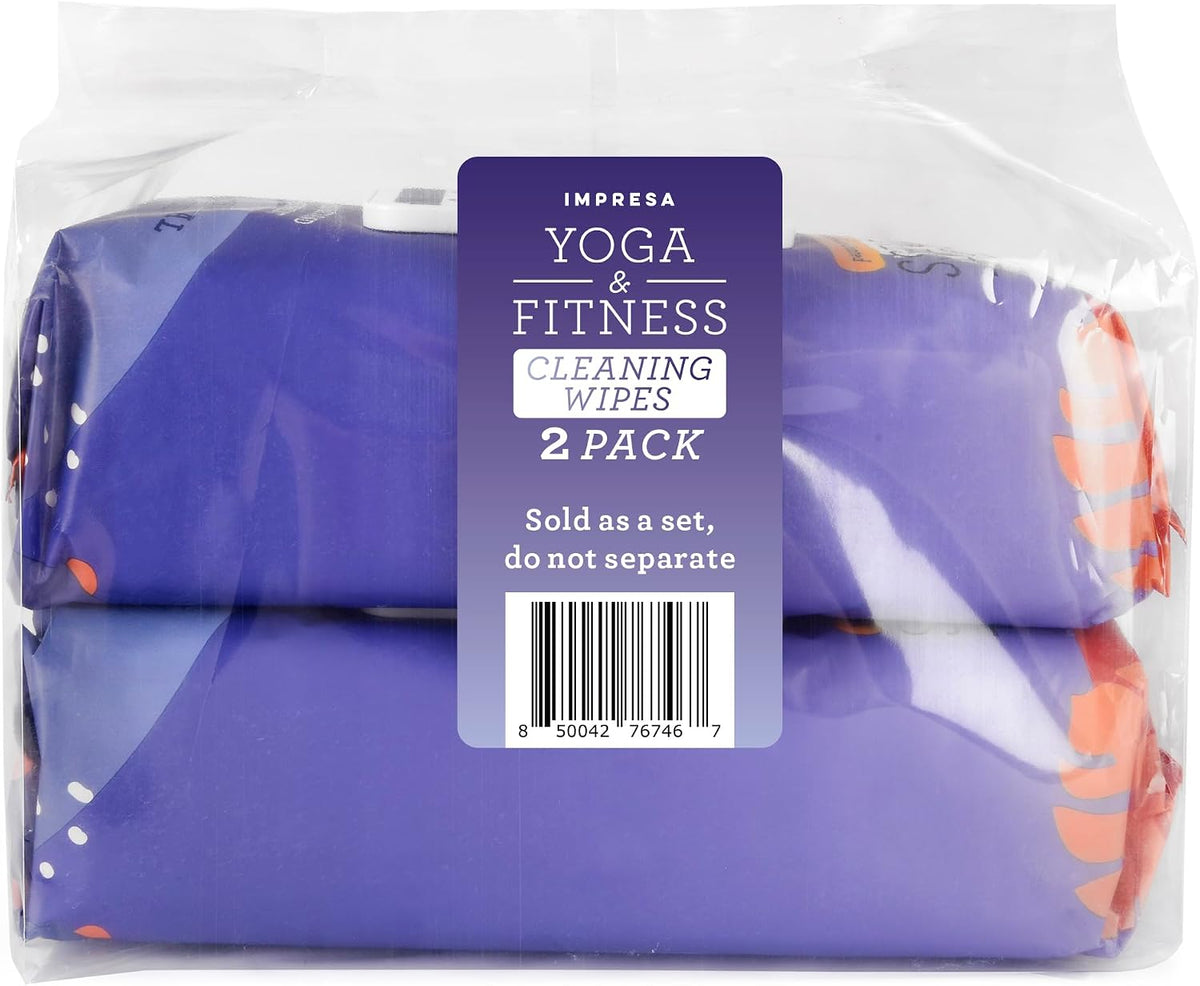 Yoga Mat Cleaner Wipes - Heavy Duty Cleaning for Exercise Equipment - Wipes for Yoga Mats - Lavender Essential Oil Freshening - 150 Count, 9 x 9 in, Lavender