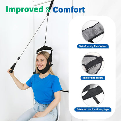 2026 Upgraded Neck Stretcher Cervical, Double Ratchet Neck Traction Device