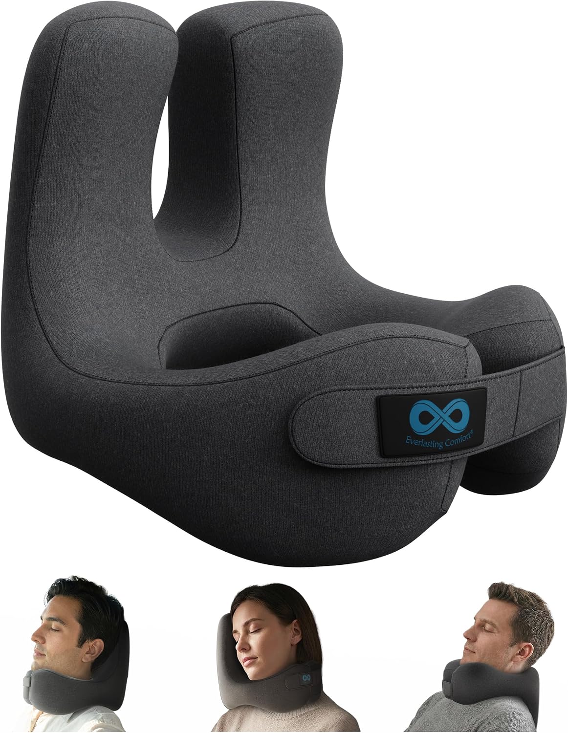 Upgraded Neck Pillow for Airplanes – Memory Foam Travel Headrest for Flying – Portable Multi-Position Travel Pillows with 360°Support – Long Flight Essentials for Sleep & Home Use