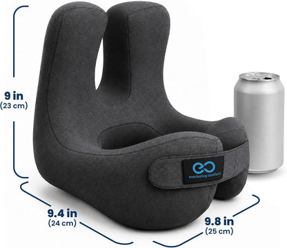 Upgraded Neck Pillow for Airplanes – Memory Foam Travel Headrest for Flying – Portable Multi-Position Travel Pillows with 360°Support – Long Flight Essentials for Sleep & Home Use