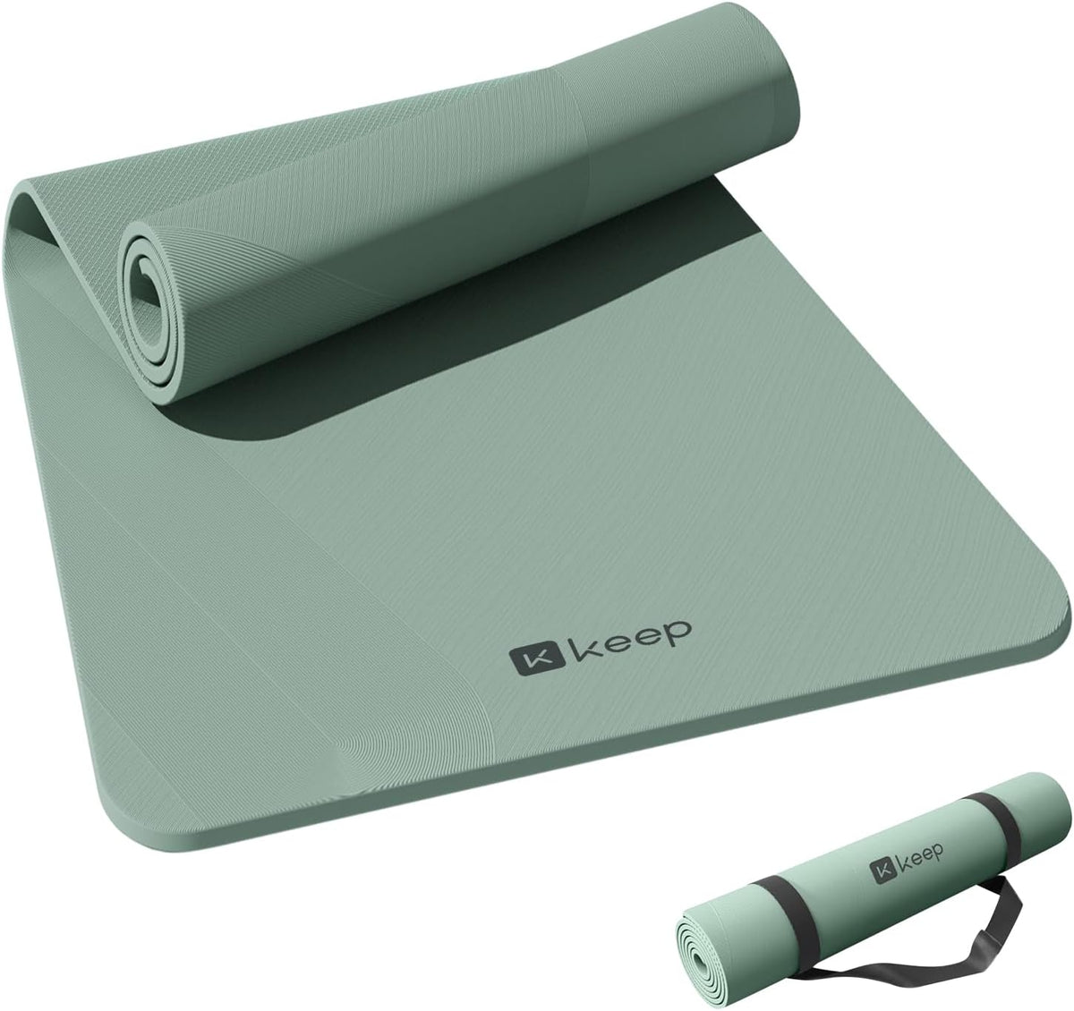 Extra Wide Yoga Mat, 7mm Thick 72" x 32" Exercise Mat | 7mm thick Extra wide yoga mat with carry strap for home workout, yoga, exercise and Pilates