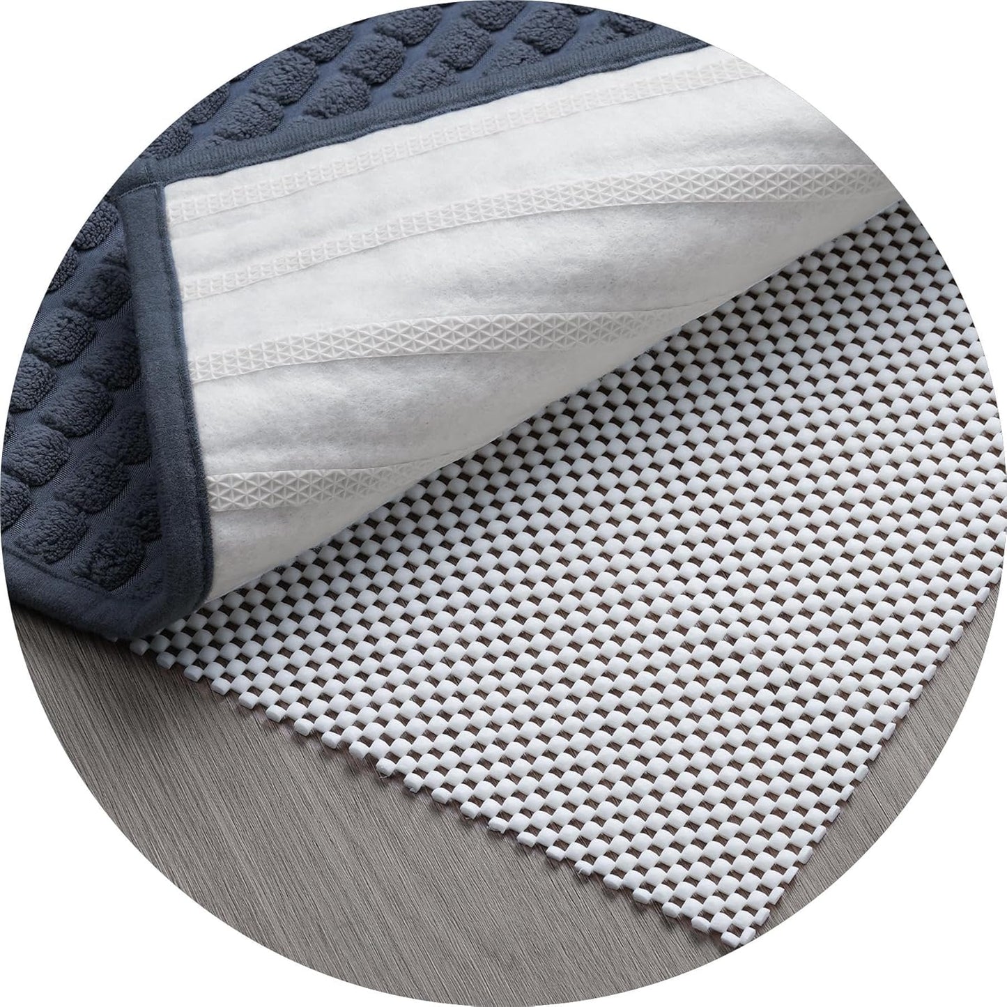 Non Slip Area Rug Pads Non Skid Rug Gripper 2x3 Feet Extra Thick Pad Anti-Slip Carpet Rug Mats for Hardwood Surface Floors, Keep Rugs Safe and in Place (2 x 3 Ft)