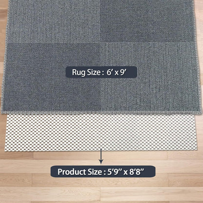 Non Slip Area Rug Pads Non Skid Rug Gripper 2x3 Feet Extra Thick Pad Anti-Slip Carpet Rug Mats for Hardwood Surface Floors, Keep Rugs Safe and in Place (2 x 3 Ft)