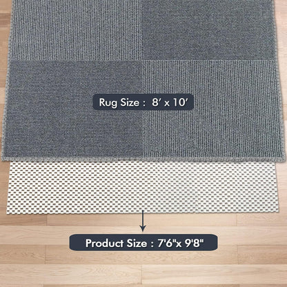 Non Slip Area Rug Pads Non Skid Rug Gripper 2x3 Feet Extra Thick Pad Anti-Slip Carpet Rug Mats for Hardwood Surface Floors, Keep Rugs Safe and in Place (2 x 3 Ft)