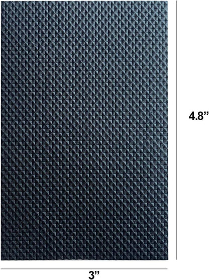4-Pack Large EVA Foam Furniture Pads (3.93"x6.29"), Cut to Size Non Slip Grippers for Hardwood Floors, Heavy Duty Self-Adhesive Anti Skid Slide Stopper Mat for Sofa, Recliner, Bed