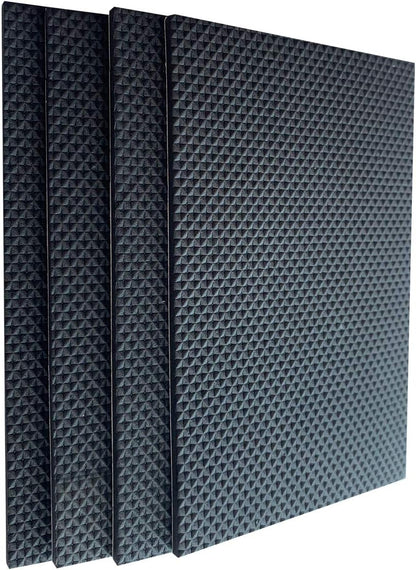 4-Pack Large EVA Foam Furniture Pads (3.93"x6.29"), Cut to Size Non Slip Grippers for Hardwood Floors, Heavy Duty Self-Adhesive Anti Skid Slide Stopper Mat for Sofa, Recliner, Bed