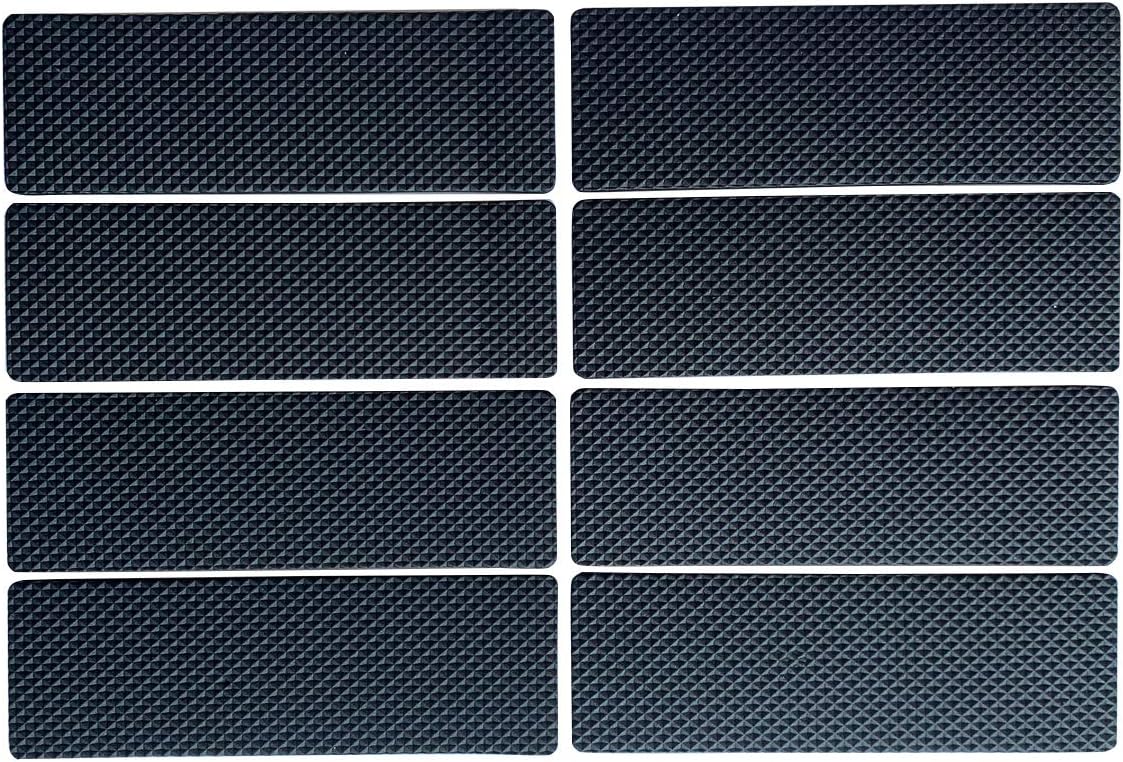 4-Pack Large EVA Foam Furniture Pads (3.93"x6.29"), Cut to Size Non Slip Grippers for Hardwood Floors, Heavy Duty Self-Adhesive Anti Skid Slide Stopper Mat for Sofa, Recliner, Bed