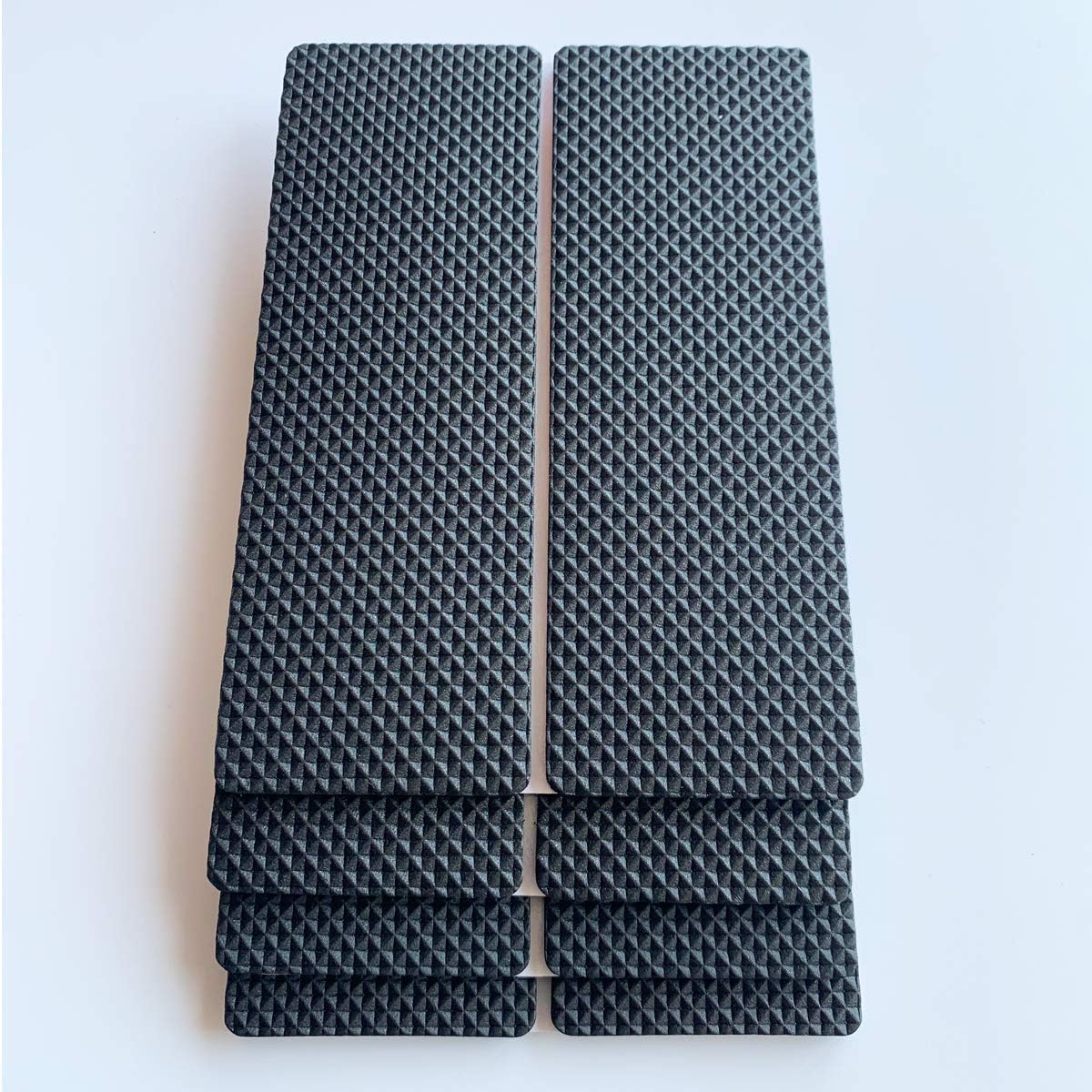 4-Pack Large EVA Foam Furniture Pads (3.93"x6.29"), Cut to Size Non Slip Grippers for Hardwood Floors, Heavy Duty Self-Adhesive Anti Skid Slide Stopper Mat for Sofa, Recliner, Bed