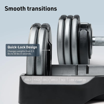 Select-a-Weight Adjustable Dumbbells