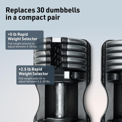 Select-a-Weight Adjustable Dumbbells