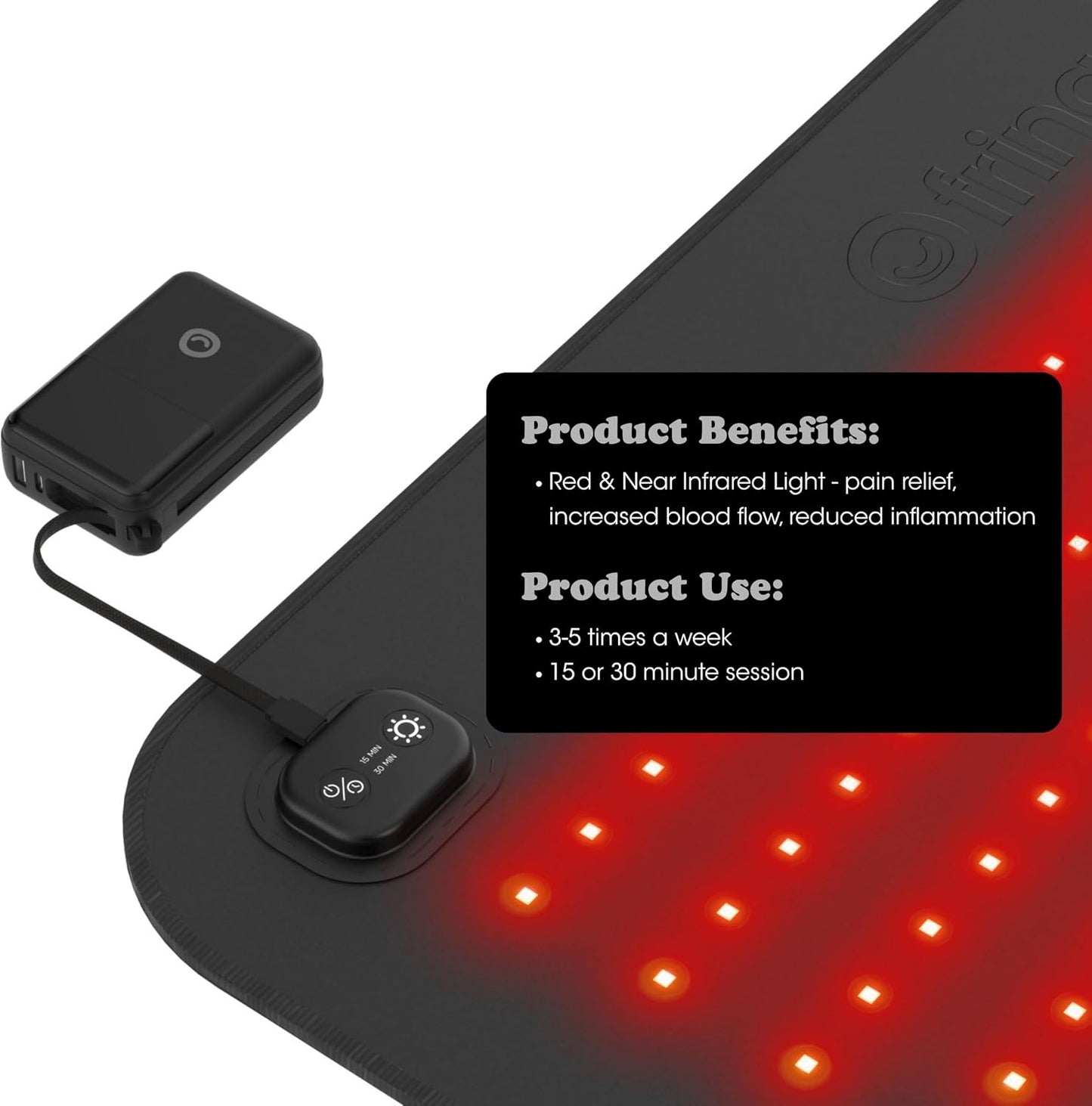 Fringe Red Light Therapy for Body – Wireless Wrap, 660nm & 850nm Infrared