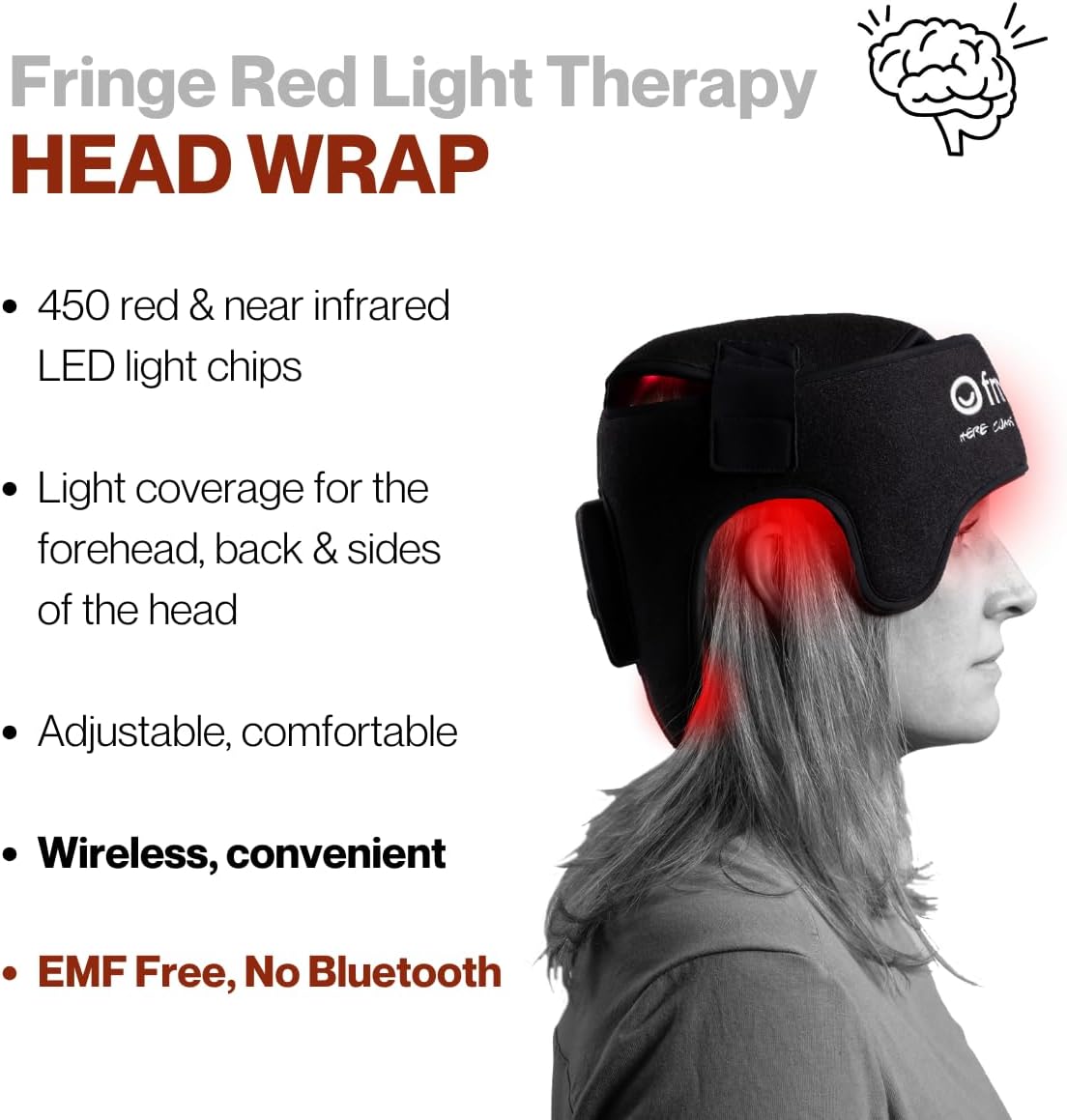 Fringe Red Light Therapy for Body – Wireless Wrap, 660nm & 850nm Infrared