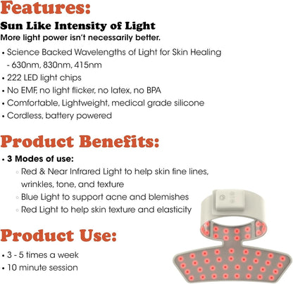 Fringe Red Light Therapy for Body – Wireless Wrap, 660nm & 850nm Infrared
