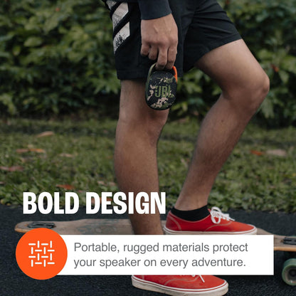 Clip 4 - Portable Mini Bluetooth Speaker, big audio and punchy bass, integrated carabiner, IP67 waterproof and dustproof, 10 hours of playtime, speaker for home, outdoor and travel (Pink)