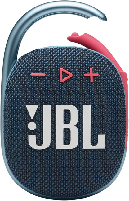 Clip 4 - Portable Mini Bluetooth Speaker, big audio and punchy bass, integrated carabiner, IP67 waterproof and dustproof, 10 hours of playtime, speaker for home, outdoor and travel (Pink)