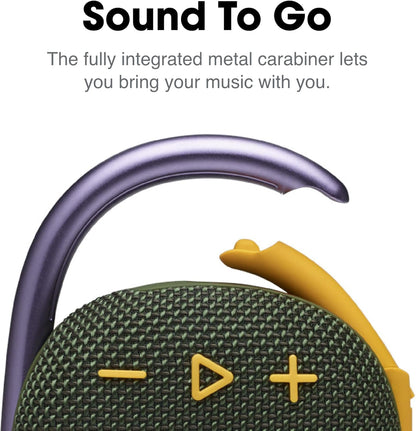 Clip 4 - Portable Mini Bluetooth Speaker, big audio and punchy bass, integrated carabiner, IP67 waterproof and dustproof, 10 hours of playtime, speaker for home, outdoor and travel (Pink)