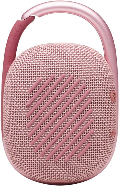 Clip 4 - Portable Mini Bluetooth Speaker, big audio and punchy bass, integrated carabiner, IP67 waterproof and dustproof, 10 hours of playtime, speaker for home, outdoor and travel (Pink)