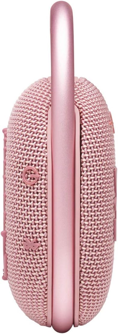 Clip 4 - Portable Mini Bluetooth Speaker, big audio and punchy bass, integrated carabiner, IP67 waterproof and dustproof, 10 hours of playtime, speaker for home, outdoor and travel (Pink)