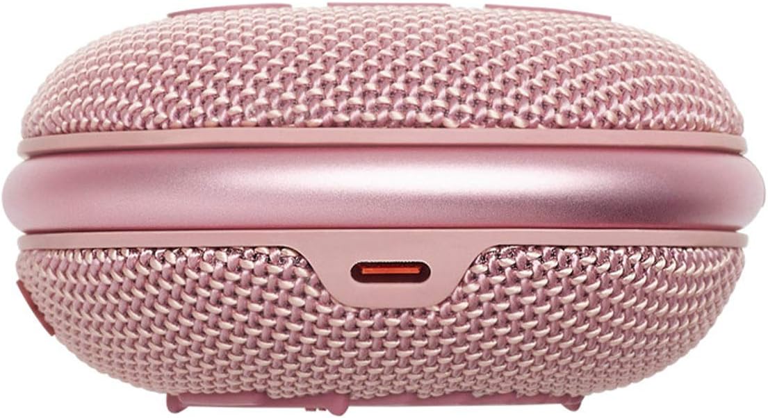Clip 4 - Portable Mini Bluetooth Speaker, big audio and punchy bass, integrated carabiner, IP67 waterproof and dustproof, 10 hours of playtime, speaker for home, outdoor and travel (Pink)