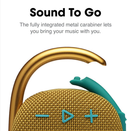 Clip 4 - Portable Mini Bluetooth Speaker, big audio and punchy bass, integrated carabiner, IP67 waterproof and dustproof, 10 hours of playtime, speaker for home, outdoor and travel (Pink)