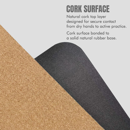 Premium Cork Yoga Mat, Non Slip Natural Rubber, Yoga, Paper Packaging, 72”x24”