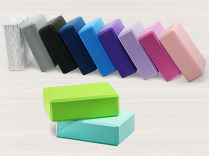 Yoga Blocks 2 pack, Gym Blocks, Exercise Workout Fitness Bricks, Pilates Stretch Handstand Non-Slip