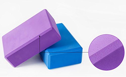 Yoga Blocks 2 pack, Gym Blocks, Exercise Workout Fitness Bricks, Pilates Stretch Handstand Non-Slip