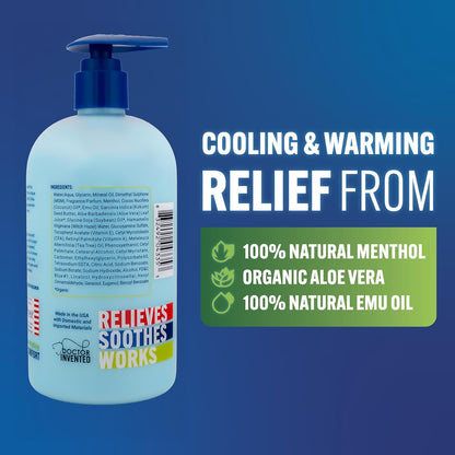 Massage Gel for Body Aches, 16 oz Pump Bottle