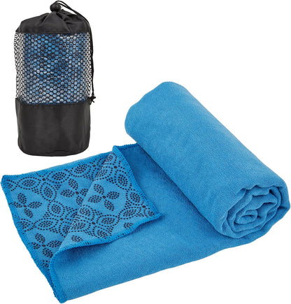 Yoga Towels, Non Slip Hot Yoga Mat Towel with Grip Dots,Super-Absorbent Soft Microfiber Yoga Blanket for Pilates, Fitness and Workout 72inch x 24inch